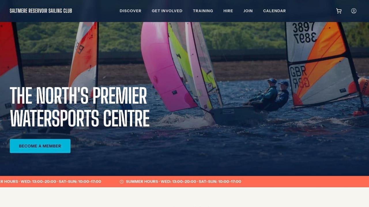 A club's public website built with Sail