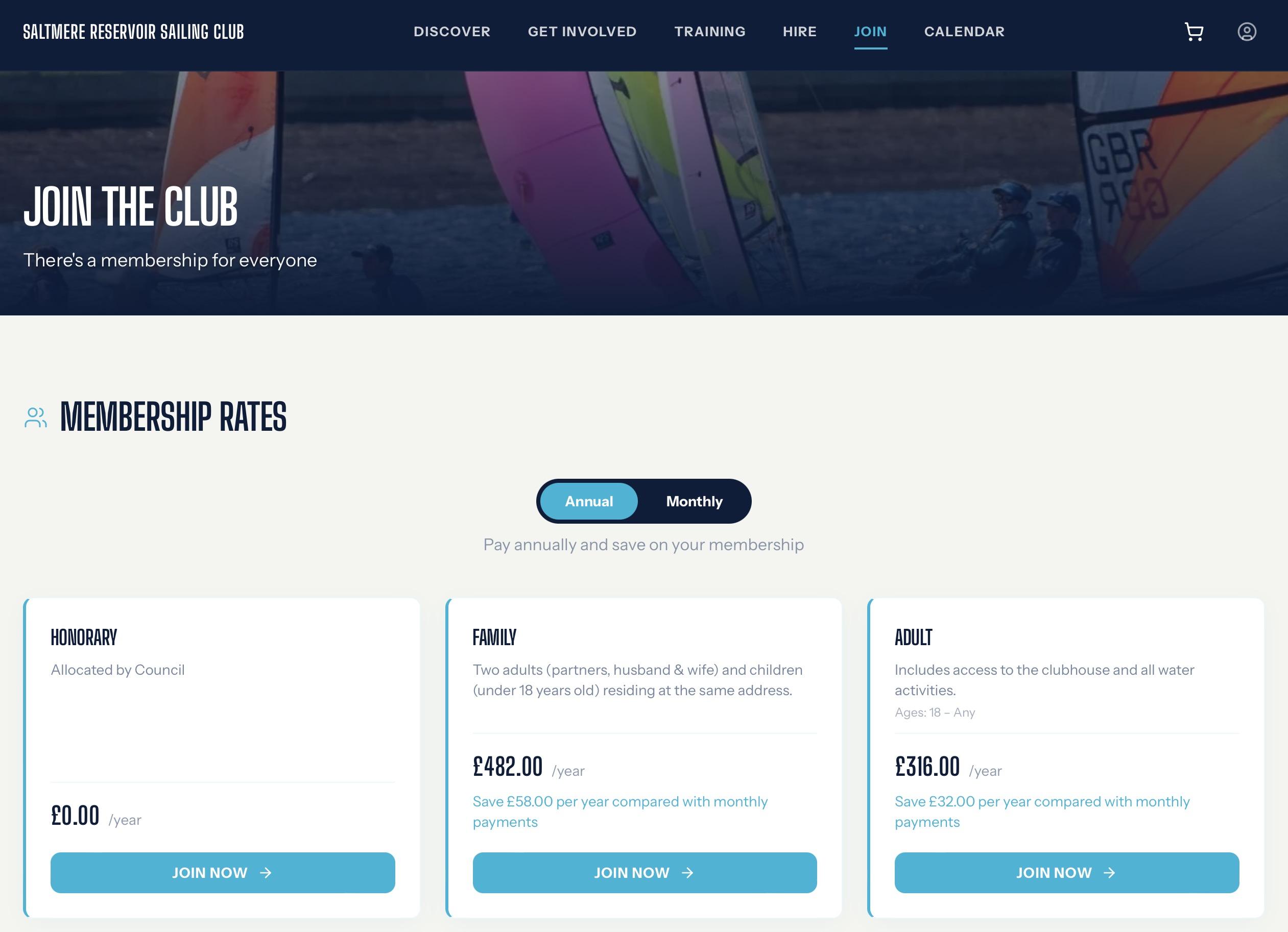 Online payments in the Sail app